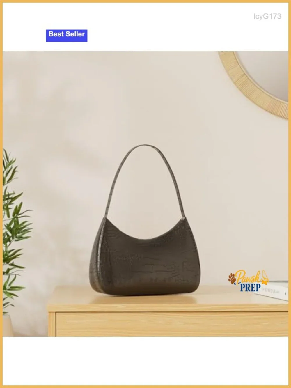Cute Hobo Shoulder Bag Women PU Leather Tote Handbag Clutch Purse Zipper